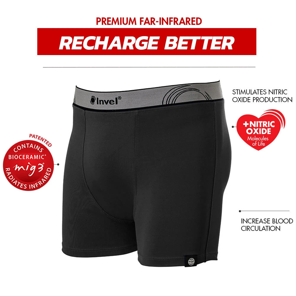 Men's Therapeutic Performance Boxers with Invel MIG3® Bioceramic Far-Infrared Technology - Invel North America