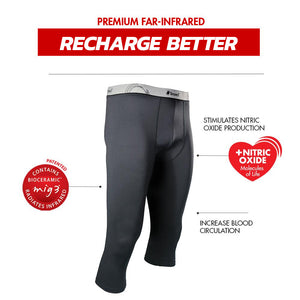 Invel® Therapeutic Men’s Inner Fit 3/4 Legging with Bioceramic MIG3® Far-Infrared Technology - Invel North America