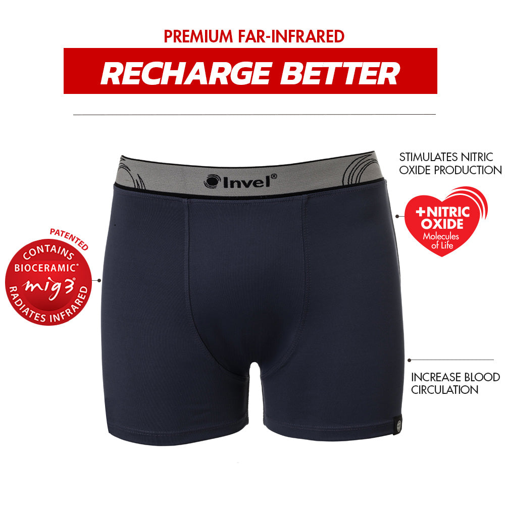 Men's Therapeutic Performance Boxers with Invel MIG3® Bioceramic Far-Infrared Technology - Invel North America