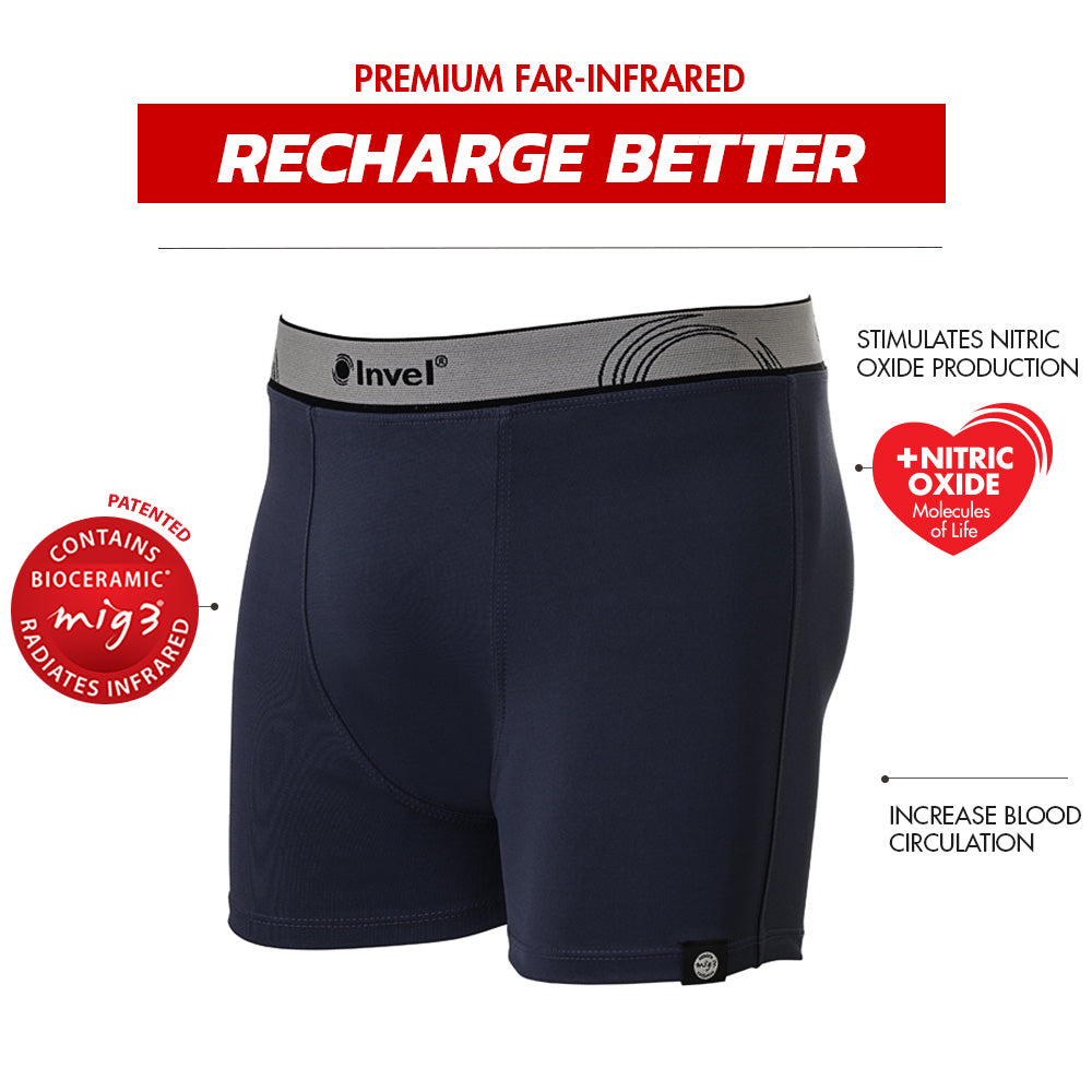 Men's Therapeutic Performance Boxers with Invel MIG3® Bioceramic Far-Infrared Technology - Invel North America
