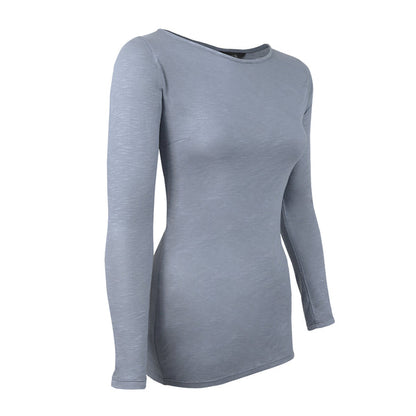 Invel® Active Basic T-Shirt - Women's Long Sleeve Radiance Extra Light with Bioceramic MIG3® Far-Infrared Technology - Invel North America