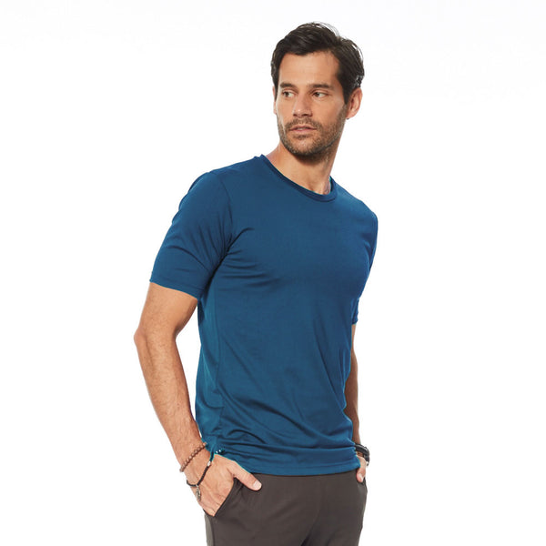 Invel® Lounge Flat Men's T-Shirt - Short Sleeve with Bioceramic MIG3®  Far-Infrared Technology
