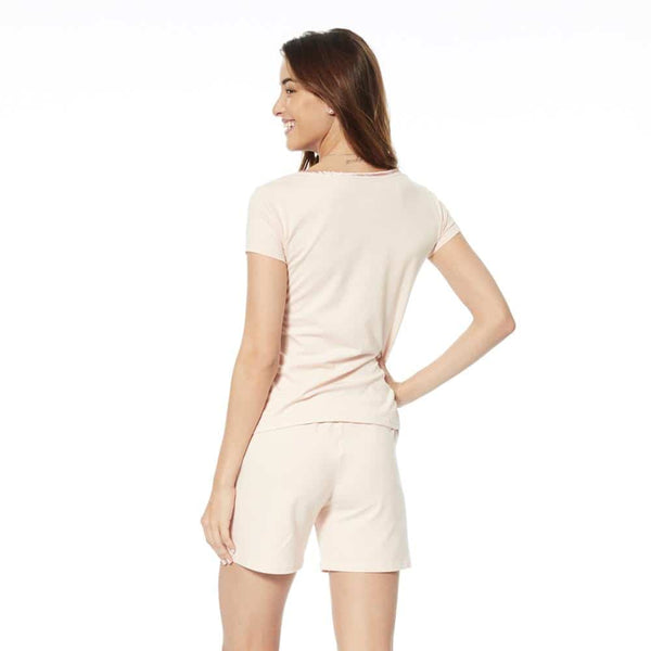 Invel® Pajama Shorts - Women's - Satin detail with Bioceramic MIG3® Far-Infrared Technology - Invel North America