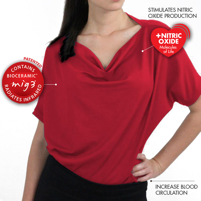Invel®  Therapeutic "Balone" lounge Blouse with Bioceramic MIG3® Far-Infrared Technology - Invel North America
