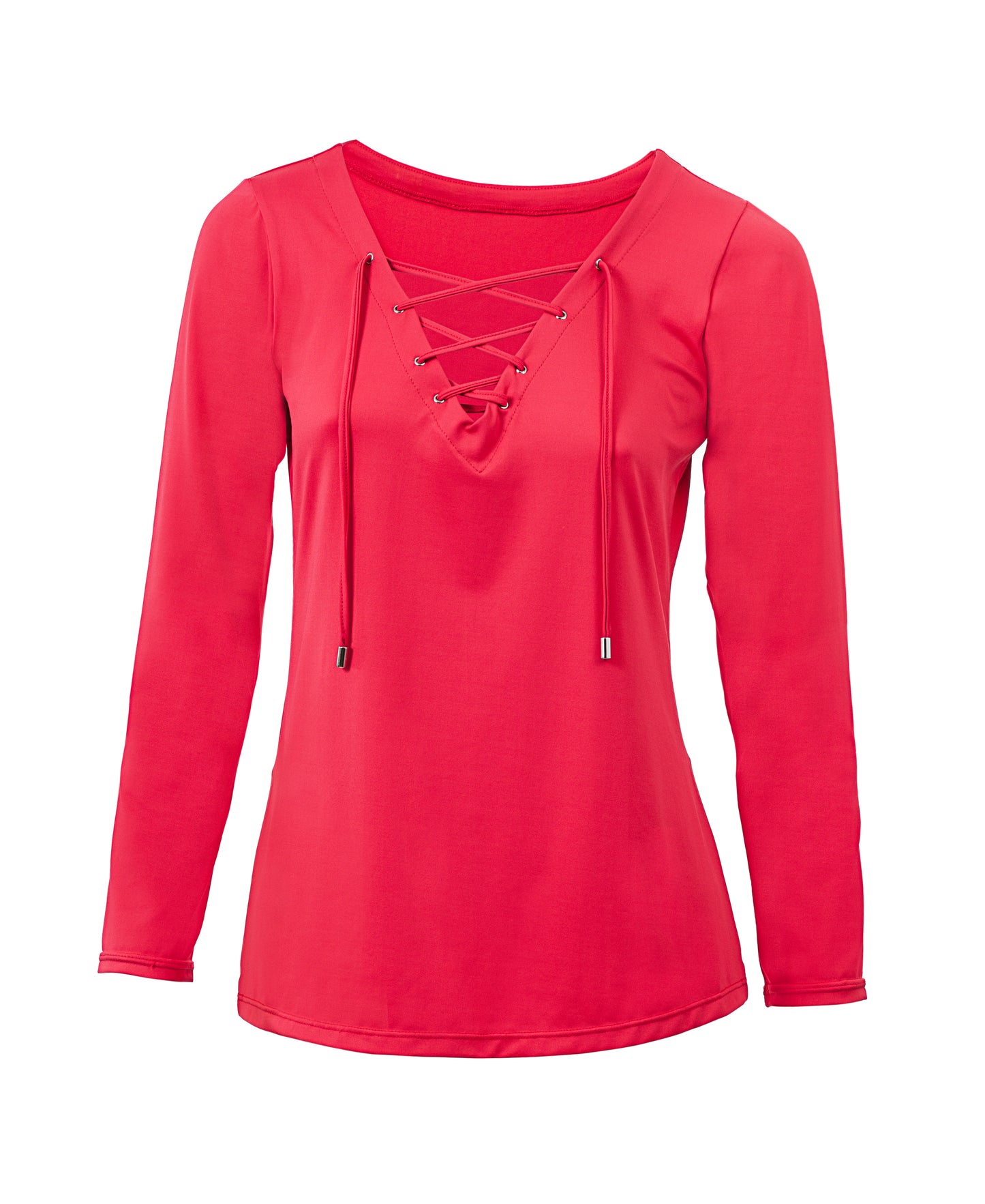 Invel® Therapeutic Lace-Up Top – Women’s Long-Sleeve Classic "Barroco" Blouse with Bioceramic MIG3® Far-Infrared Technology - Invel North America