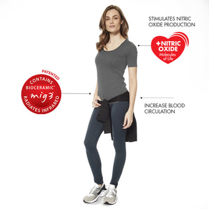 Invel® Therapeutic Fem Short Sleeve OTI Shirt Whith Bioceramic MIG3® Far-Infrared Technology - Invel North America