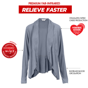 Far-Infrared Women’s “Marcy” Long Sleeve Cardigan - Invel North America