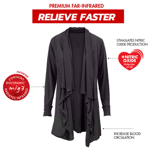 Far-Infrared Versatile Cardigan – Long-sleeve Women’s Infrared Cardigan - Invel North America