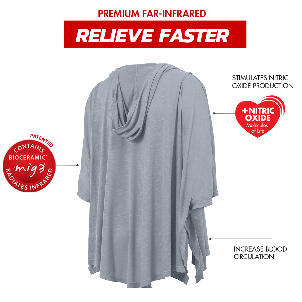 Far-Infrared Cardigan - Far-Infrared Short-Sleeve Hood Cardigan – Women’s - Invel North America