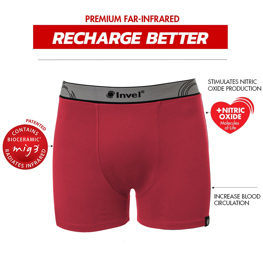 Men's Therapeutic Performance Boxers with Invel MIG3® Bioceramic Far-Infrared Technology - Invel North America