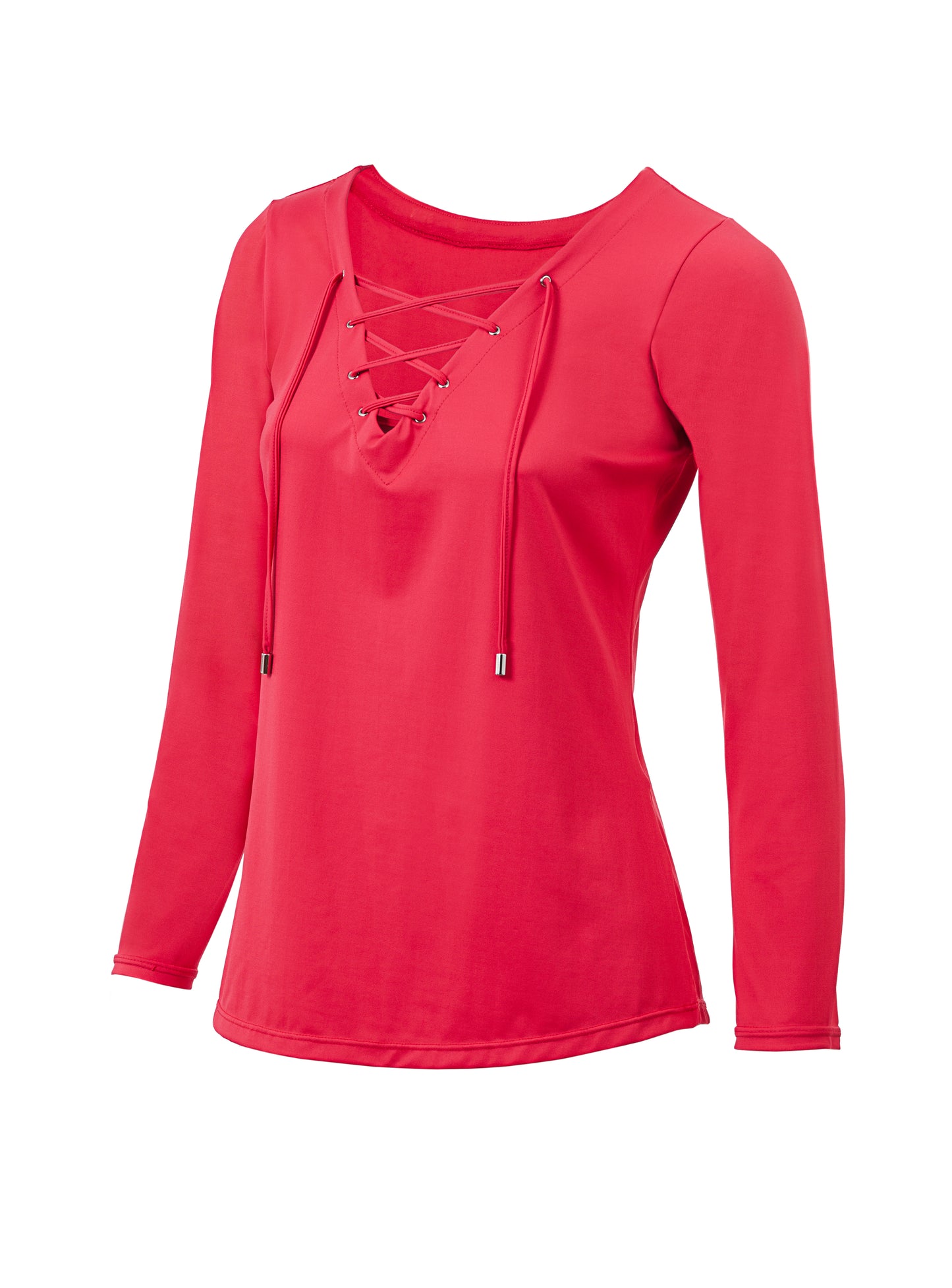 Invel® Therapeutic Lace-Up Top – Women’s Long-Sleeve Classic "Barroco" Blouse with Bioceramic MIG3® Far-Infrared Technology - Invel North America