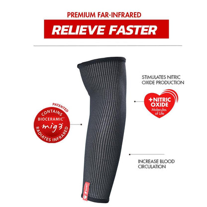 Invel® Therapeutic Relief Arm Sleeve with Bioceramic MIG3® Far-Infrared Technology - Invel North America