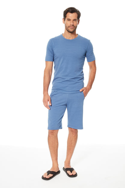 Far-Infrared Pajama Top – Men's Far-Infrared Sleepwear – Short-Sleeve Infrared Sleeping Shirt - Invel North America