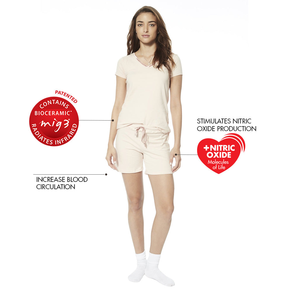 Invel® Therapeutic Recharge Sleepwear Shorts with Bioceramic MIG3® Far-Infrared Technology - Invel North America